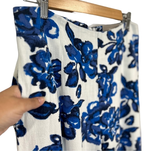 NWT Soft Surroundings Petalo Wide Leg Pants in Ikat Blue Size Small - Picture 6 of 11